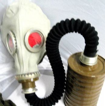 Gasmaske Maske Mundschutz Gesichtsmaske Schutzhandschuhe ABC Schutzkleidung